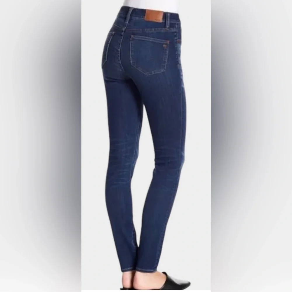 Madewell 9” High-Rise Skinny Jeans Dark Blue Wash
